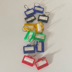 🏷️12 Colorful Key Tags Set